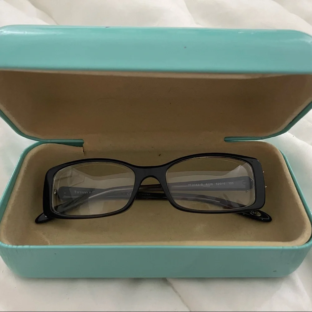 Tiffany and Co. Victoria Square All Black Eye Glasses TF2043-B 8128 52–16